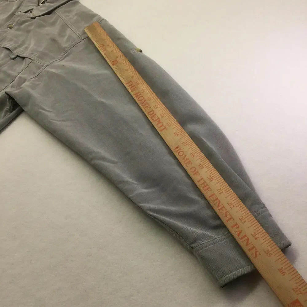 The North Face Shirt Mens 2XL Gray Check Twill Long Sleeve Button Down Casual